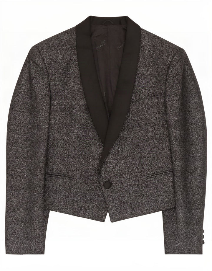 Pierre Cardin Veste Blazer 1 Bouton Homme IT 50 XL Laine Noire