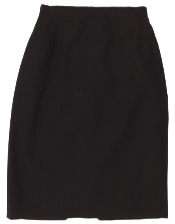 Avis Jupe crayon taille haute pour femme UK 10 Small W22 Noir Polyester