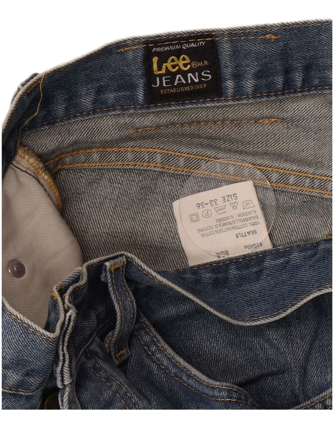 Lee Jean droit homme W33 L31 bleu coton