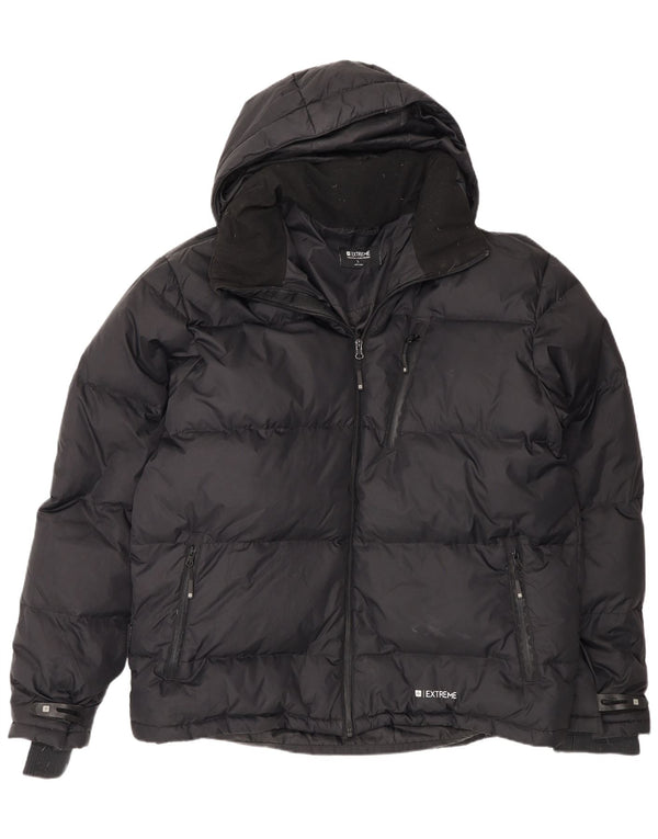 Mountain Warehouse Veste matelassée à capuche pour homme UK 42 XL Nylon noir