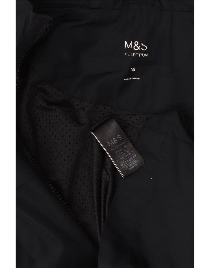 Marks & Spencer Veste de pluie surdimensionnée à capuche pour femme UK 18 XL Bleu marine