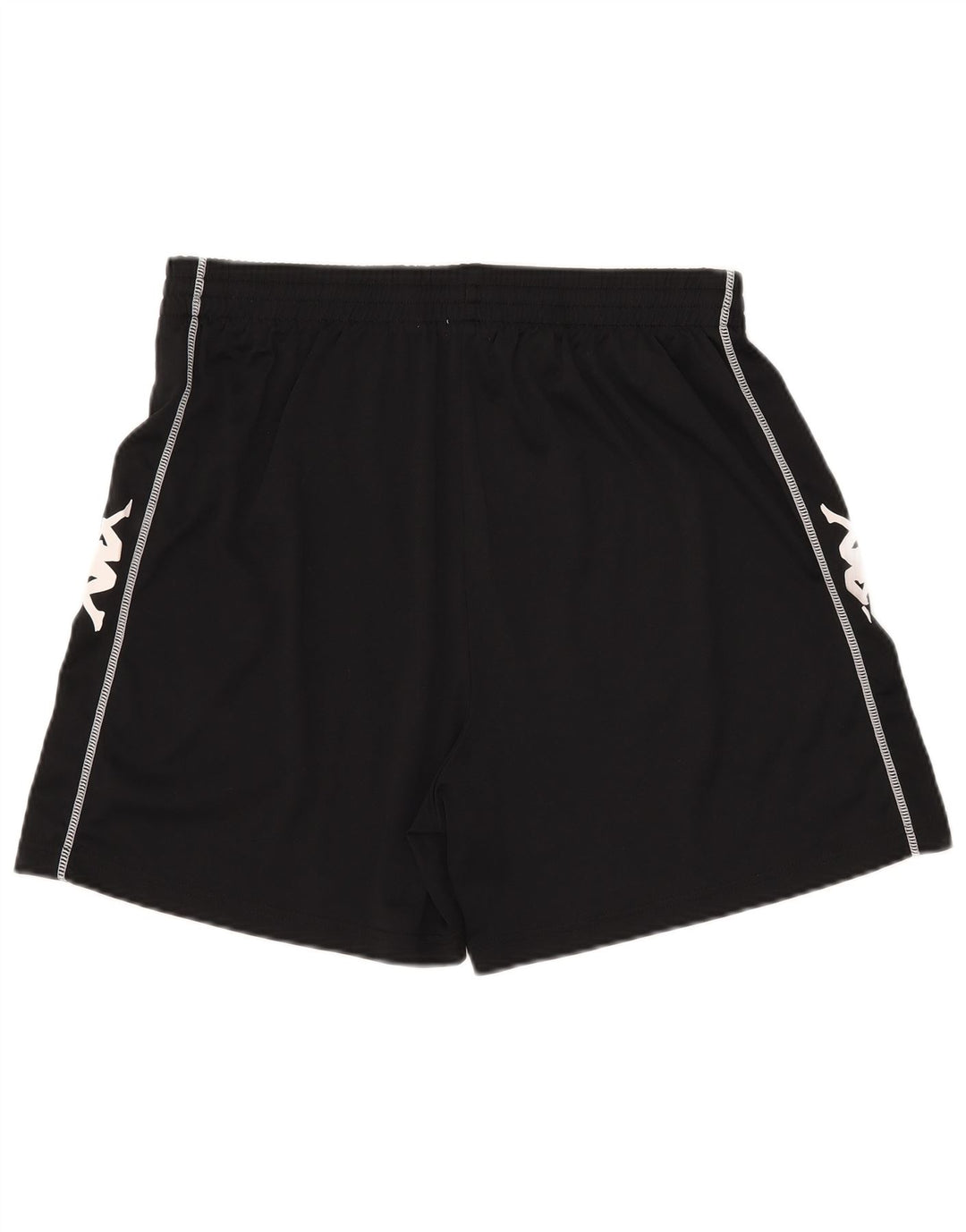 Kappa Short de sport graphique pour homme 2XL Noir Polyester