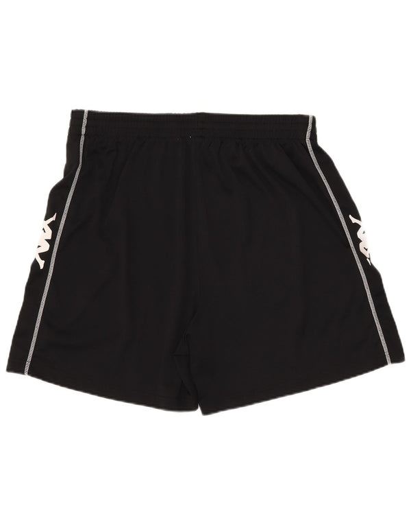 Kappa Short de sport graphique pour homme 2XL Noir Polyester
