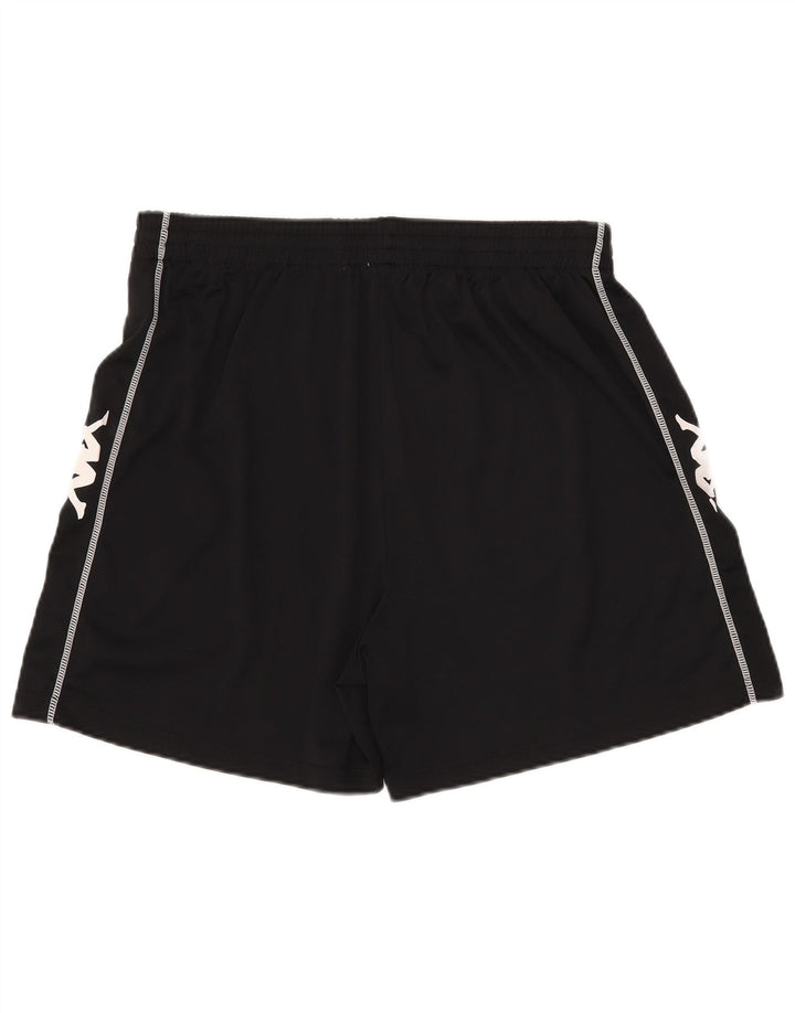 Kappa Short de sport graphique pour homme 2XL Noir Polyester