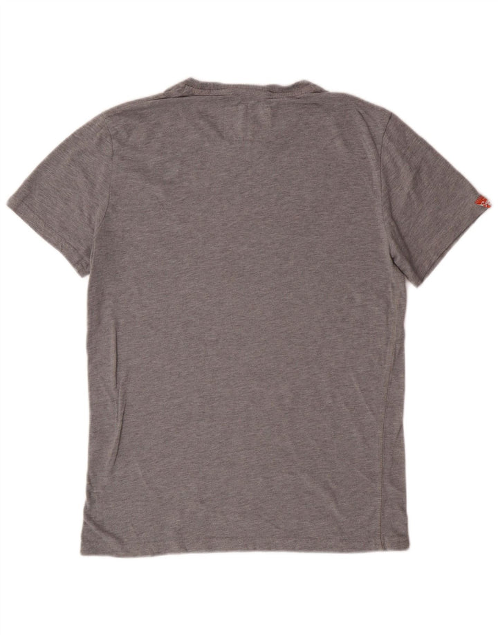 Superdry T-Shirt Graphique Homme Gris Moyen Polyester