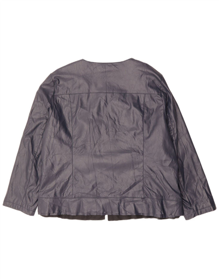 Marks & Spencer Blouson aviateur autographe pour femme UK 24 4XL Bleu marine
