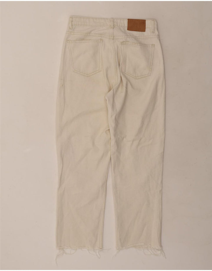 Zara Jean droit femme EU 40 Medium W30 L27 coton blanc