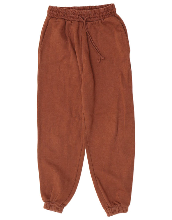 Zara Pantalon de survêtement pour femme Pantalon de jogging UK 12 Marron moyen Polyester