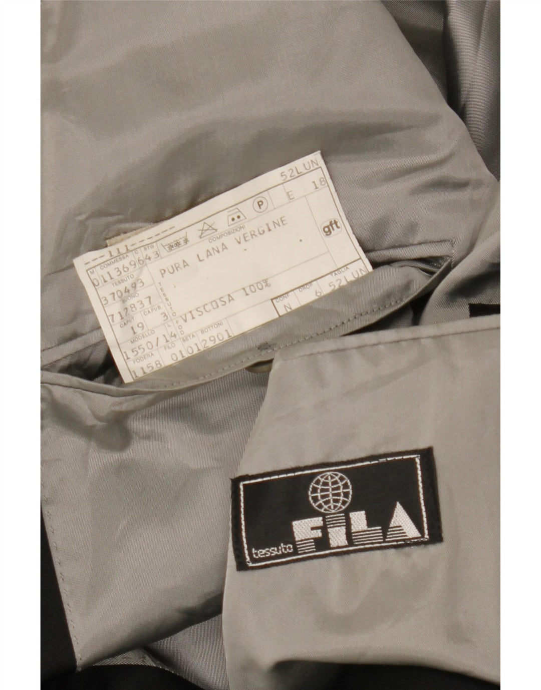 Fila Veste blazer croisée pour femme IT 52 2XL Laine à fines rayures noires