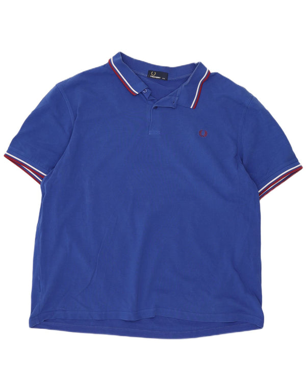 Fred Perry Polo Homme 3XL Bleu Rayé Coton