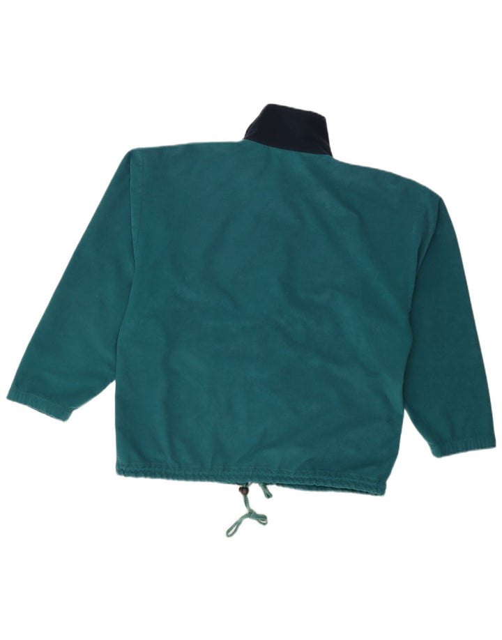 vintage Mens Velour Survêtement Top Veste Petit Colorblock Multicolore
