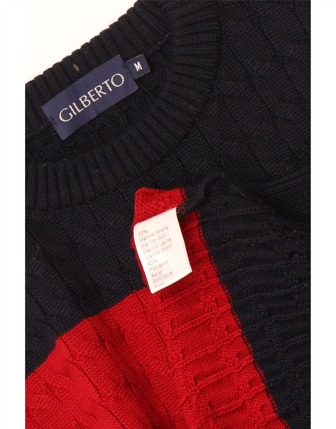 GILBERTO Pull Col Rond Homme Medium Multicolore Colourblock