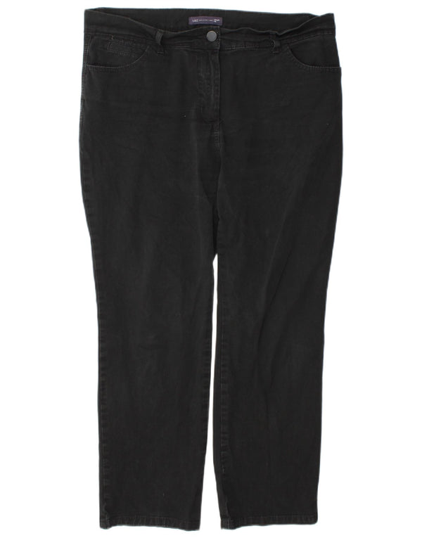 Marks & Spencer Jean court droit pour femme UK 16 Large W38 L27 Noir