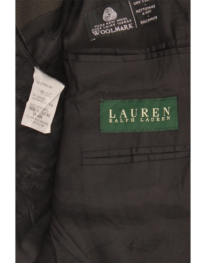 Ralph Lauren Veste blazer à 2 boutons pour homme IT 56 2XL Laine noire