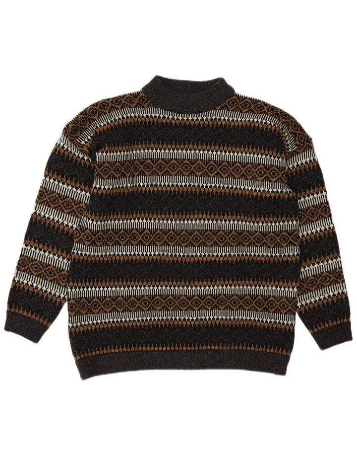 Esprit Pull col roulé pour homme EU 36 Petit motif géométrique multicolore