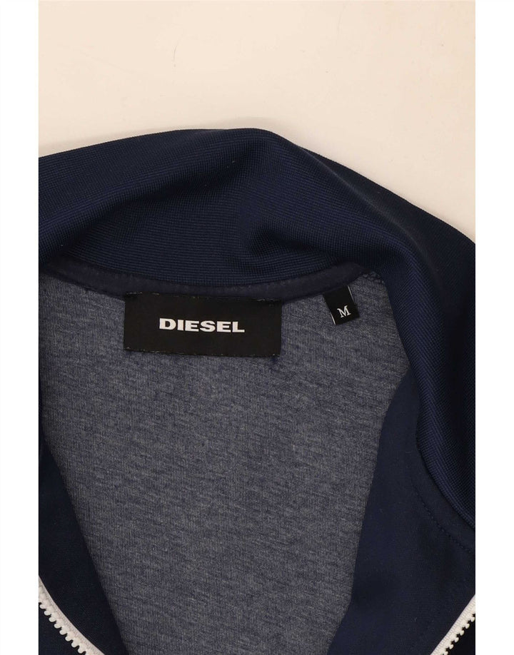 Diesel Veste de survêtement pour homme en polyester color block bleu marine moyen