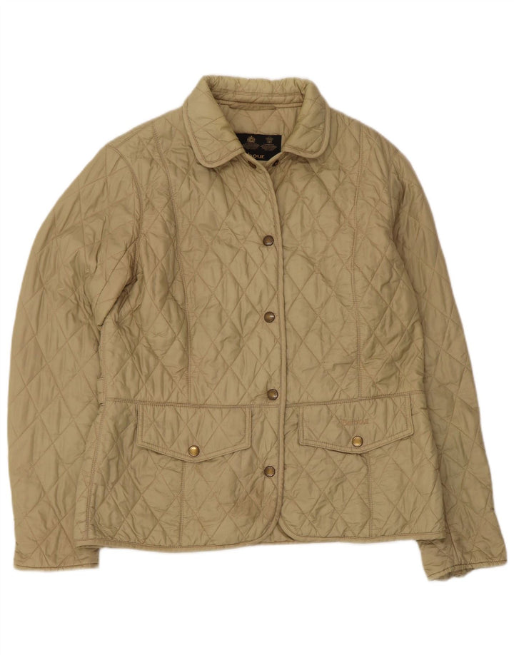 Barbour Veste matelassée pour femme UK 14 Large Vert