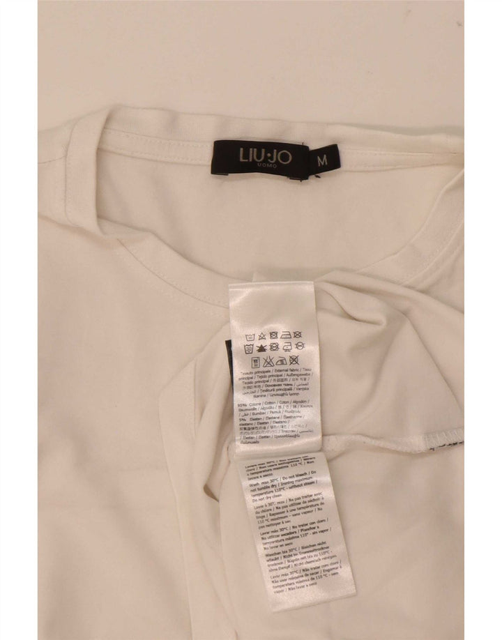 Liu Jo T-Shirt Top Coton Blanc Moyen Homme