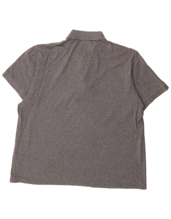 Lacoste Polo coupe classique pour homme Taille 7 2XL Gris Coton