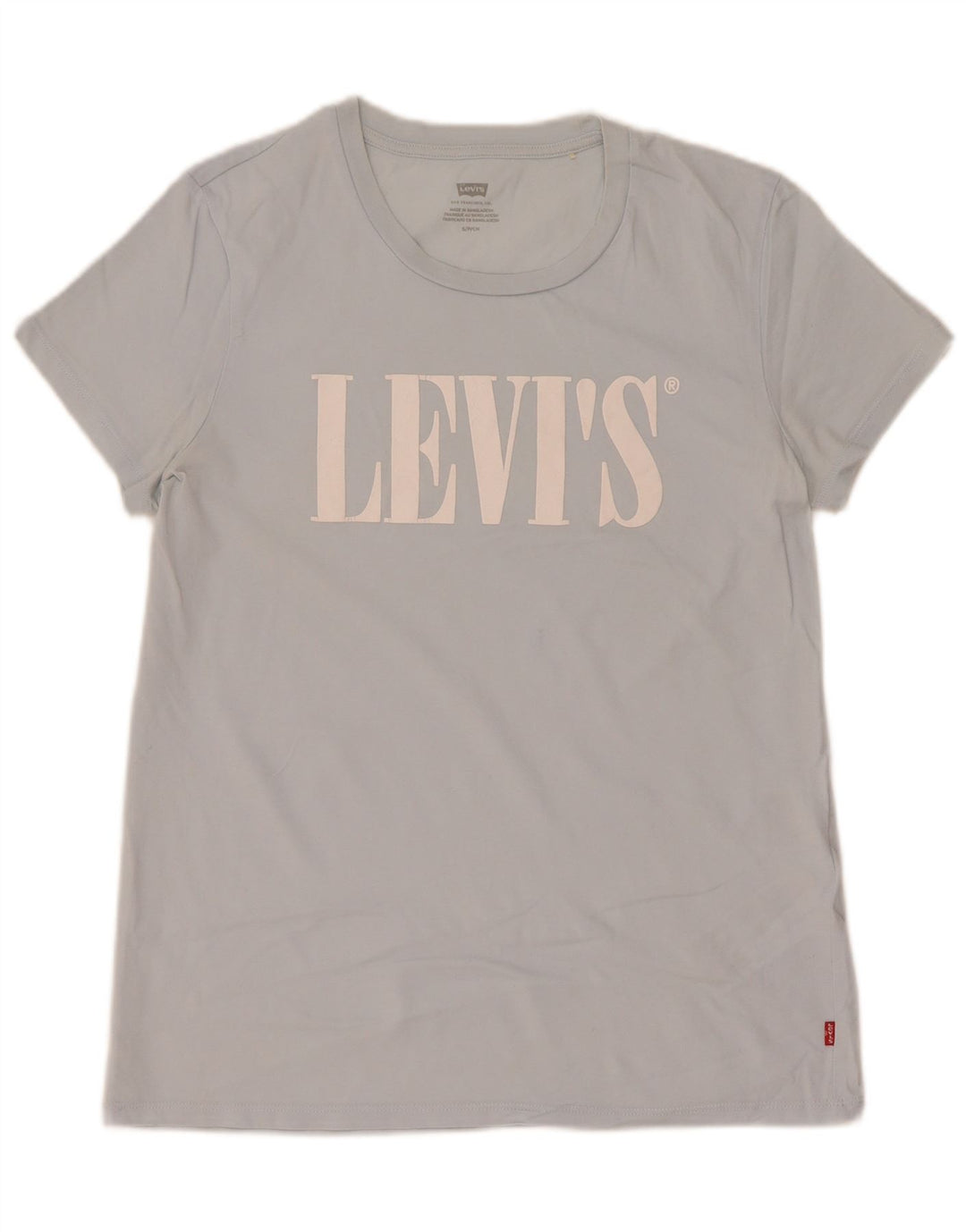 Levi's T-Shirt Graphique Homme UK 10 Petit Bleu Coton
