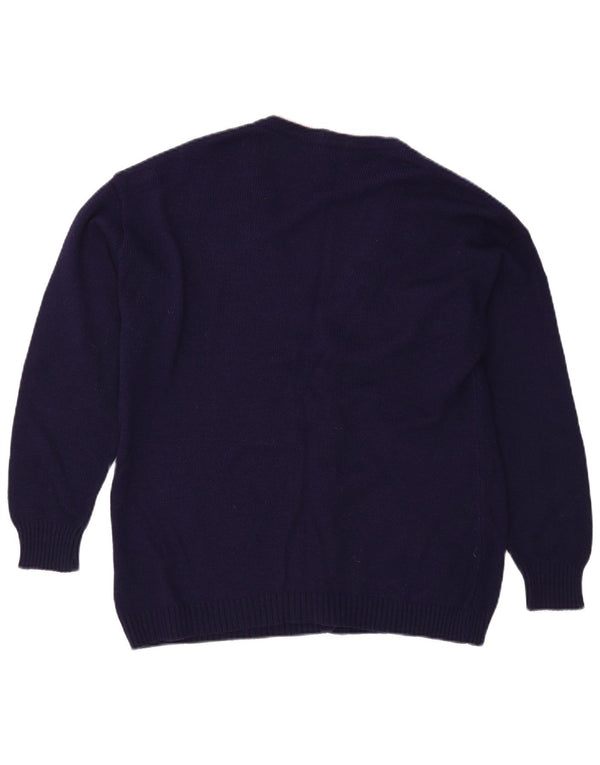 PIMET MAGLIERA Cardigan graphique pour femme UK 18 XL Bleu marine Floral