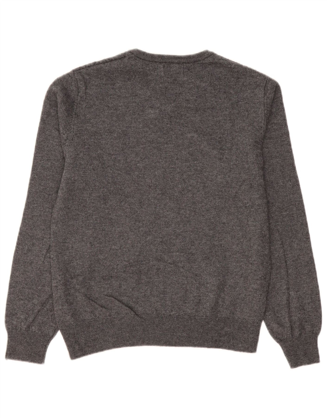 Kappa Pull col V pour homme en laine à chevrons gris petit
