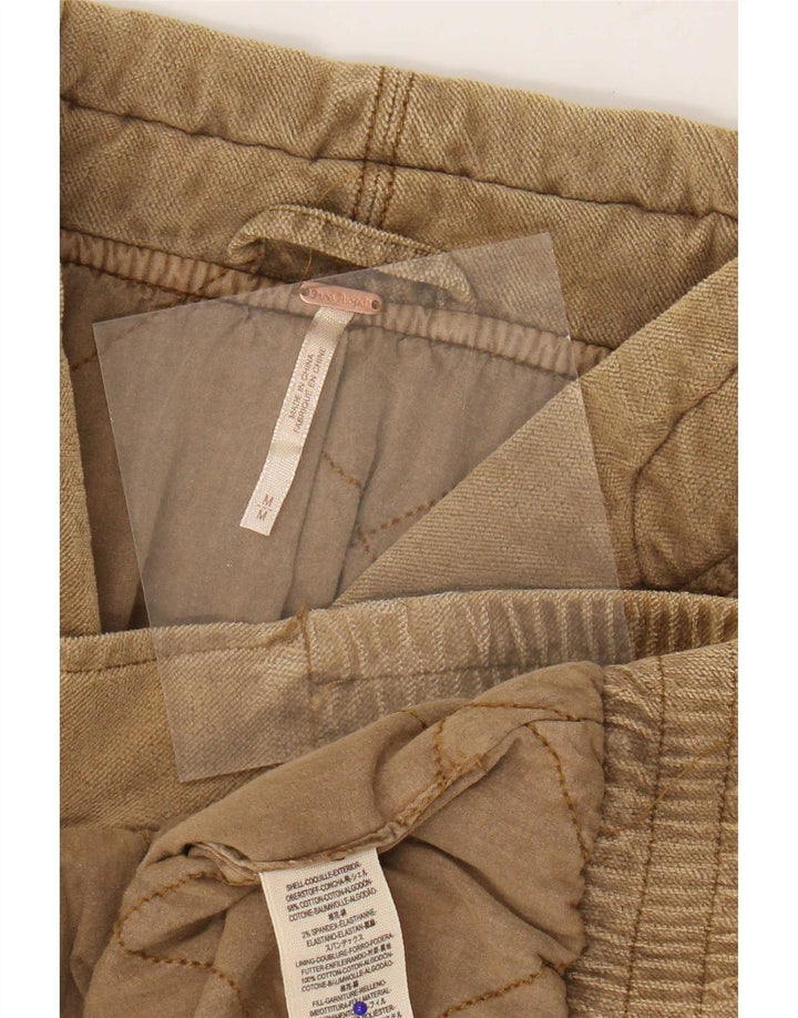 Free People Veste matelassée surdimensionnée pour femme UK 44 Coton Marron moyen