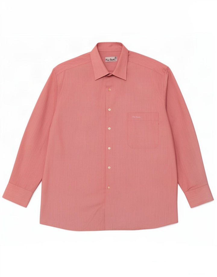 Pierre Cardin Chemise Homme Taille 41 Rose Moyen Polyester