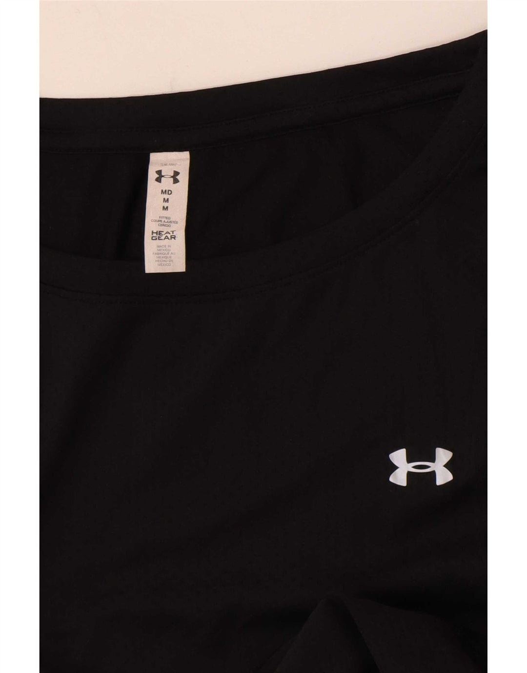 Under Armour Heat Gear Haut à manches longues pour femme UK 14 Medium Noir
