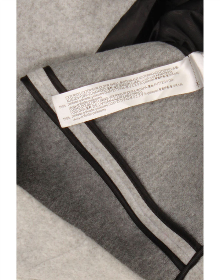 Zara Veste Blazer Double Boutonnage Femme UK 10 Petit Gris Polyester