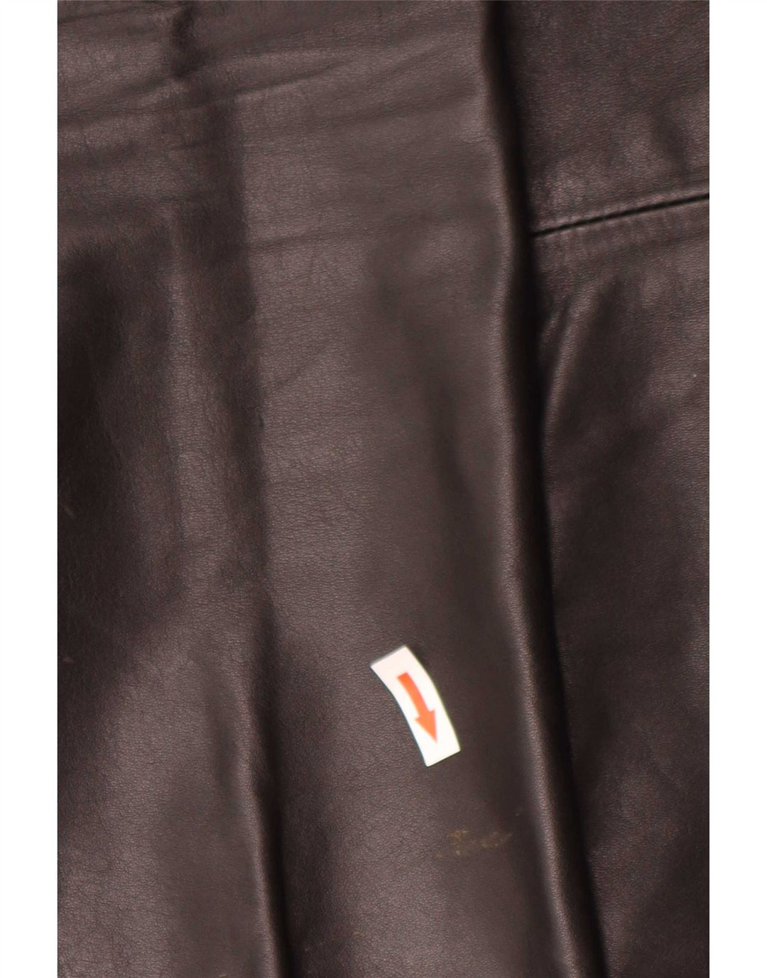 Pantalon droit en cuir Vintage pour hommes W34 L32 noir