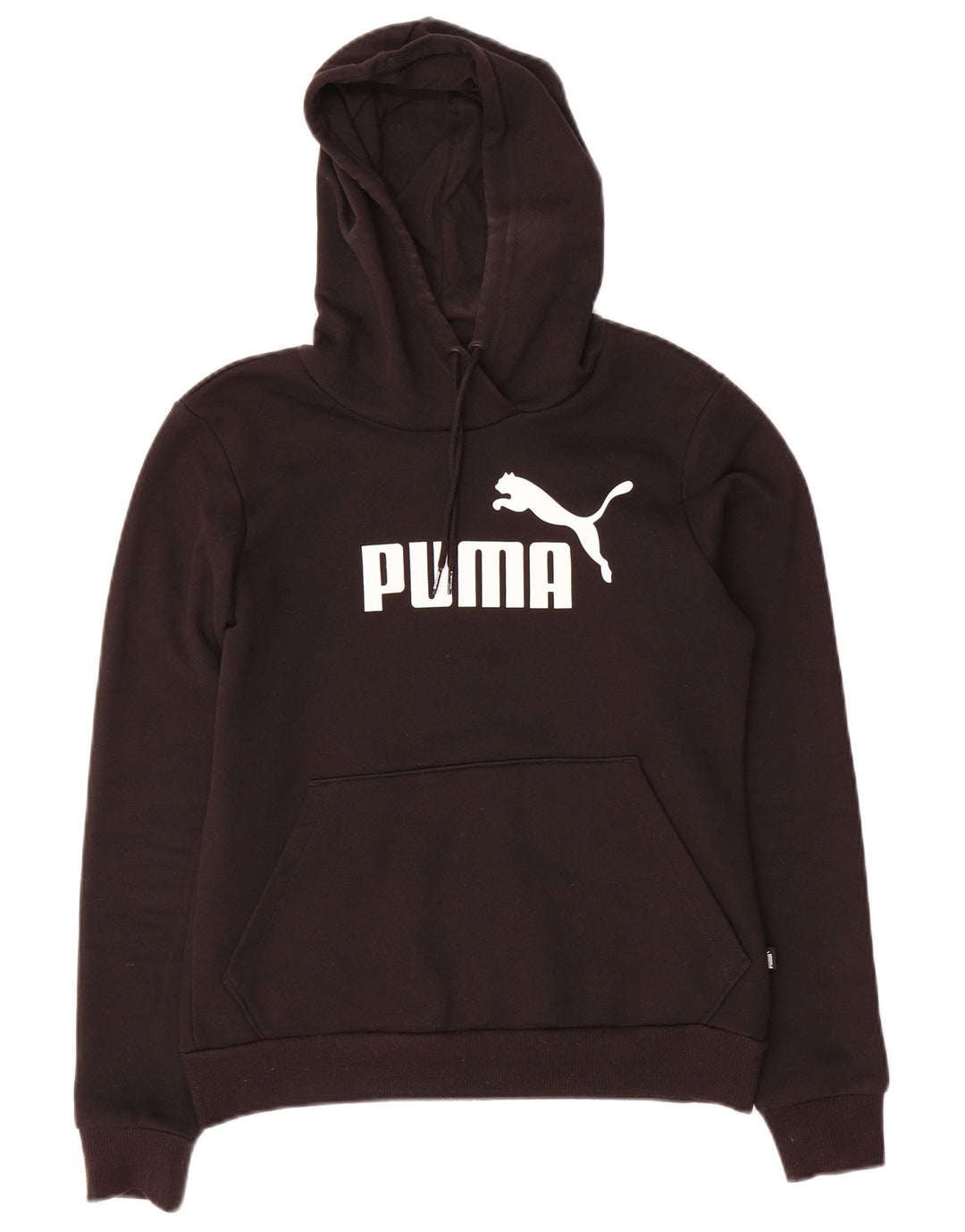 PUMA Pull à capuche graphique pour femme UK 10 Petit Noir Polyester