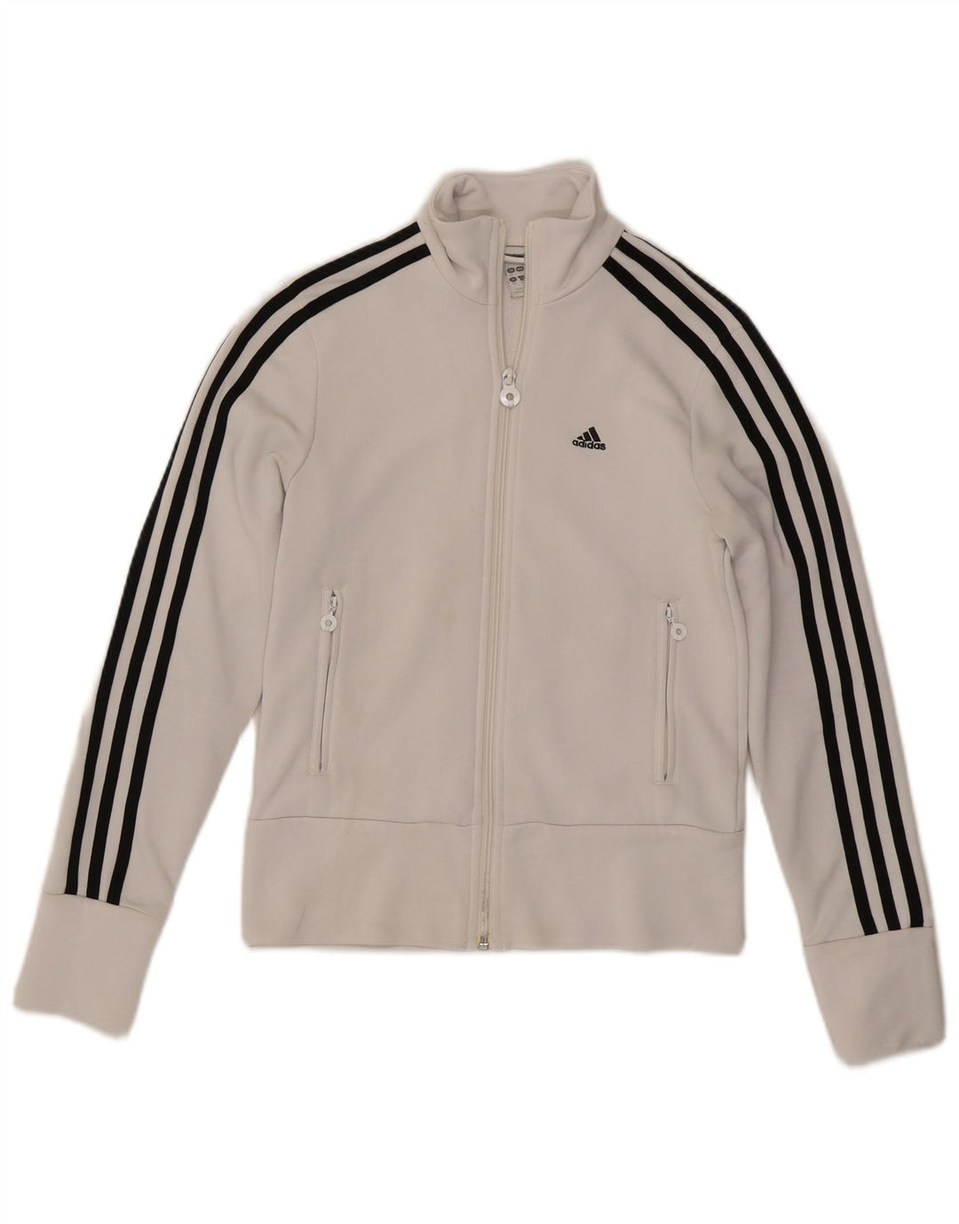 Adidas Veste de survêtement pour femme UK 10 Petit Blanc