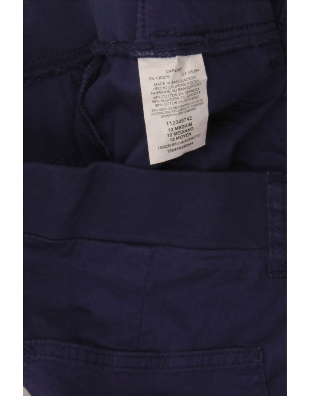 LEE Womens Bermuda Shorts US 12 Large W32  Navy Blue Cotton Vintage Lee and Second-Hand Lee from Messina Hembry 