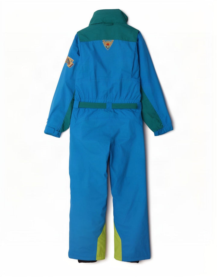 combinaison de ski homme vintage IT 48 Nylon colorblock bleu moyen