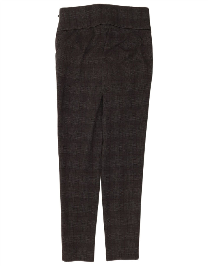 Zara Leggings Femme UK 12 Gris Moyen à Carreaux
