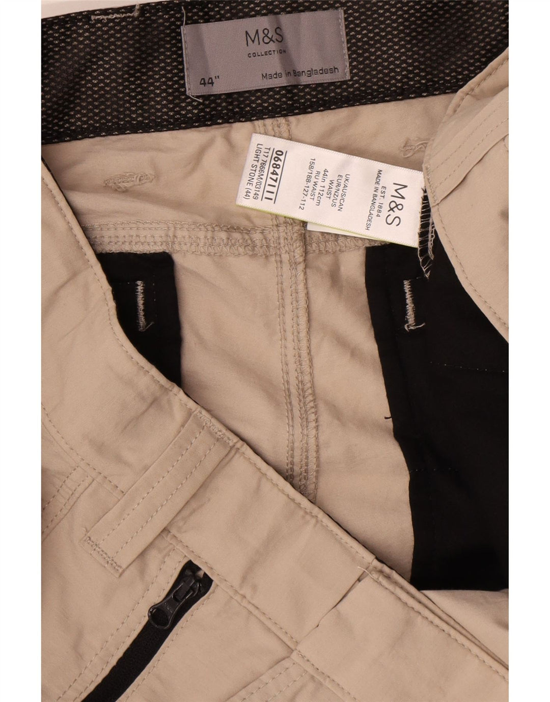 Marks & Spencer Short Cargo Homme W44 2XL Coton Beige
