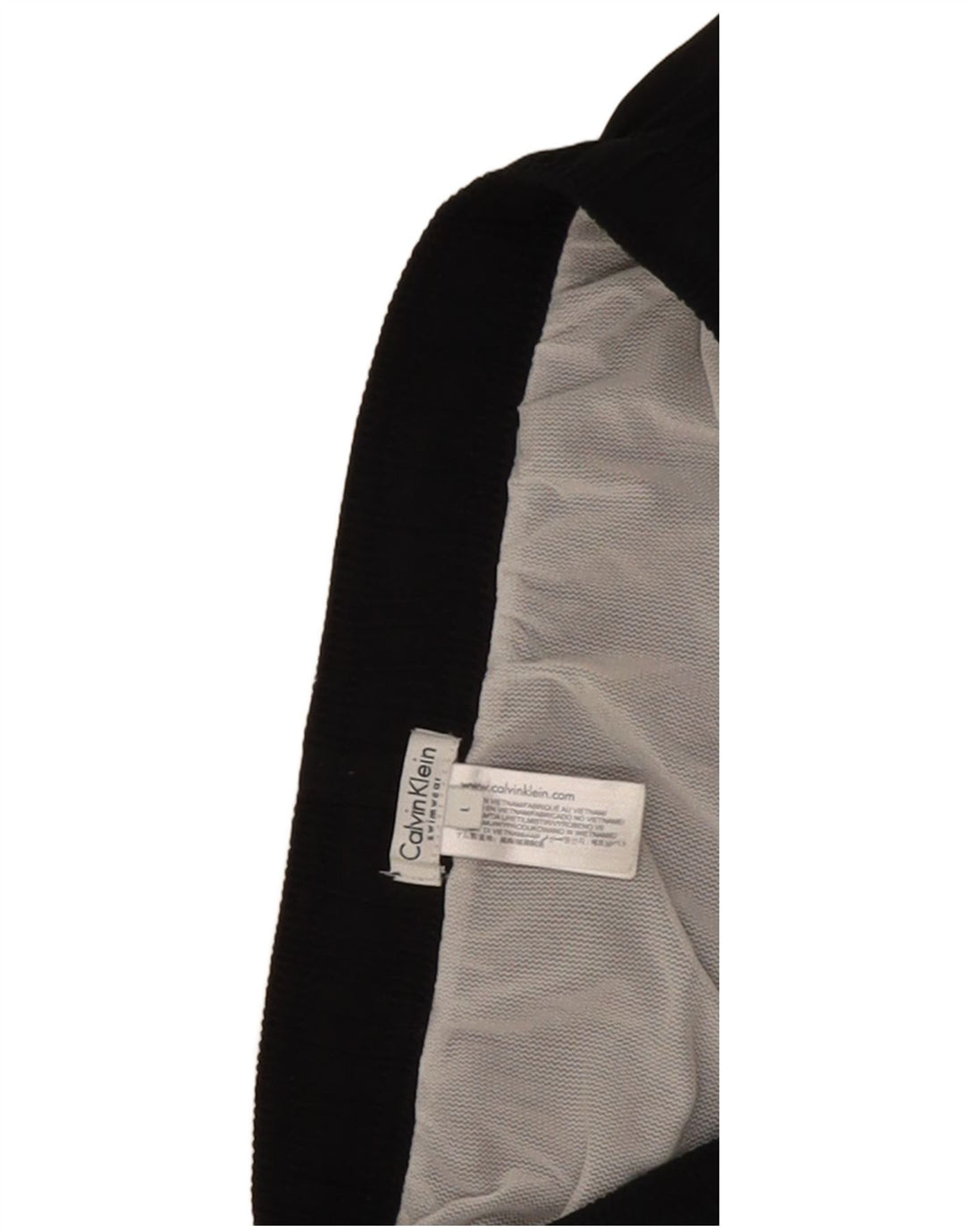 Calvin Klein Short de bain graphique pour hommes, grand, en polyester color block noir