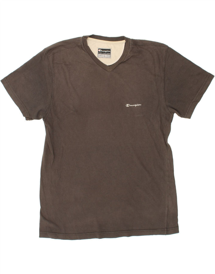 CHAMPION Mens T-Shirt Top Large Grey Cotton Vintage Champion and Second-Hand Champion from Messina Hembry 