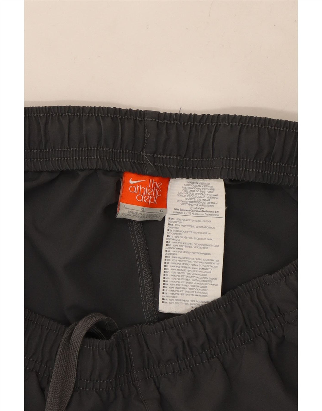 NIKE Short de sport pour hommes, grand, gris, polyester