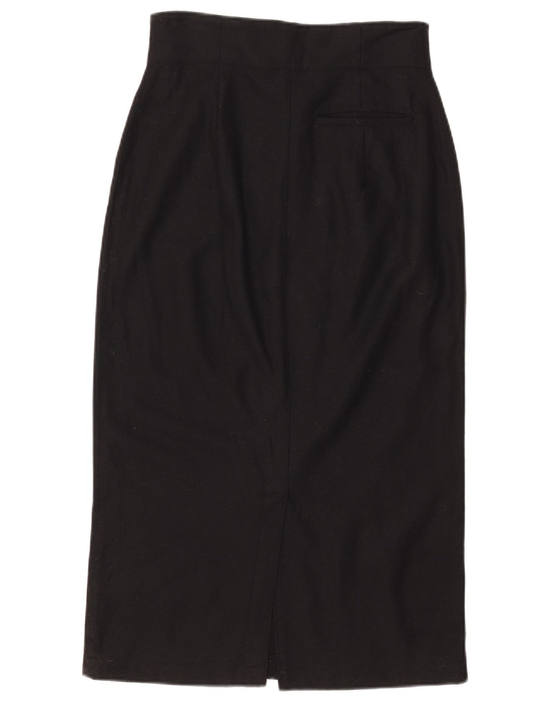 Benetton Jupe Midi Taille Haute Femme IT 44 Medium W28 Laine Noire