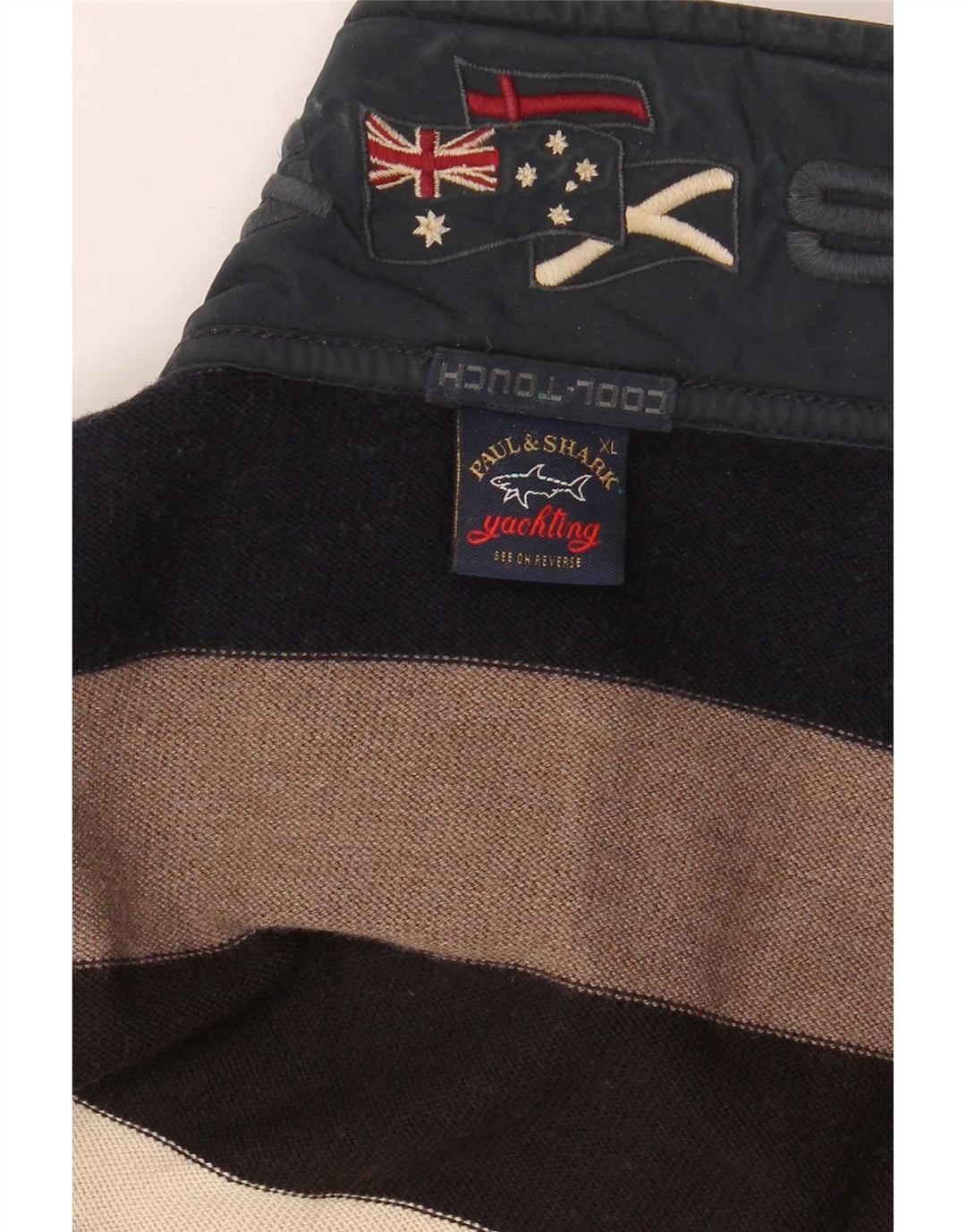Paul & Shark Pull Col Zippé XL Rayé Multicolore Homme