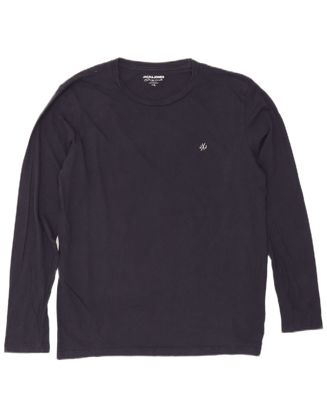 Jack & Jones Haut à manches longues pour homme en coton bleu marine Large