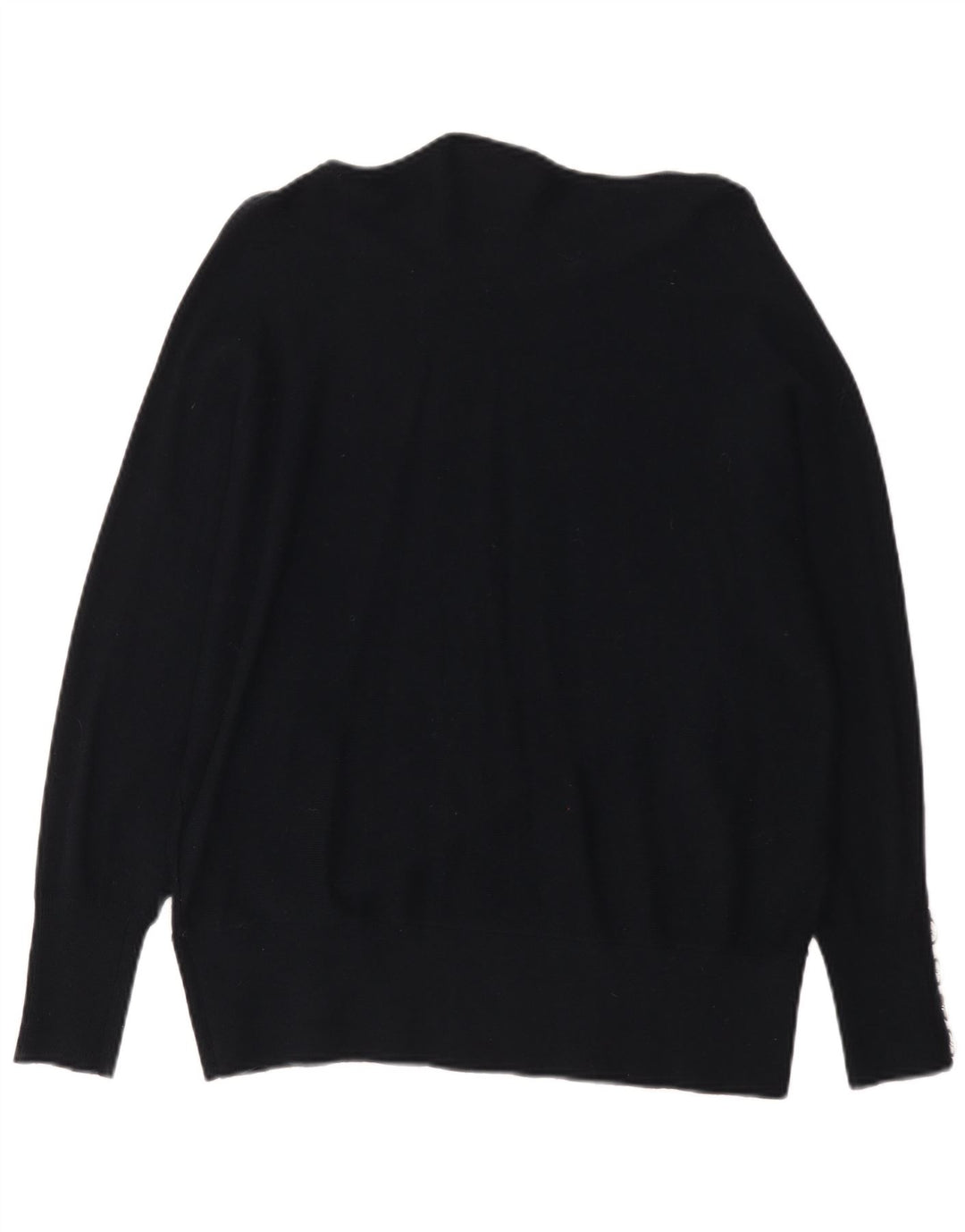 MINT VELVET Pull surdimensionné à col bateau pour femme UK 14 Noir moyen