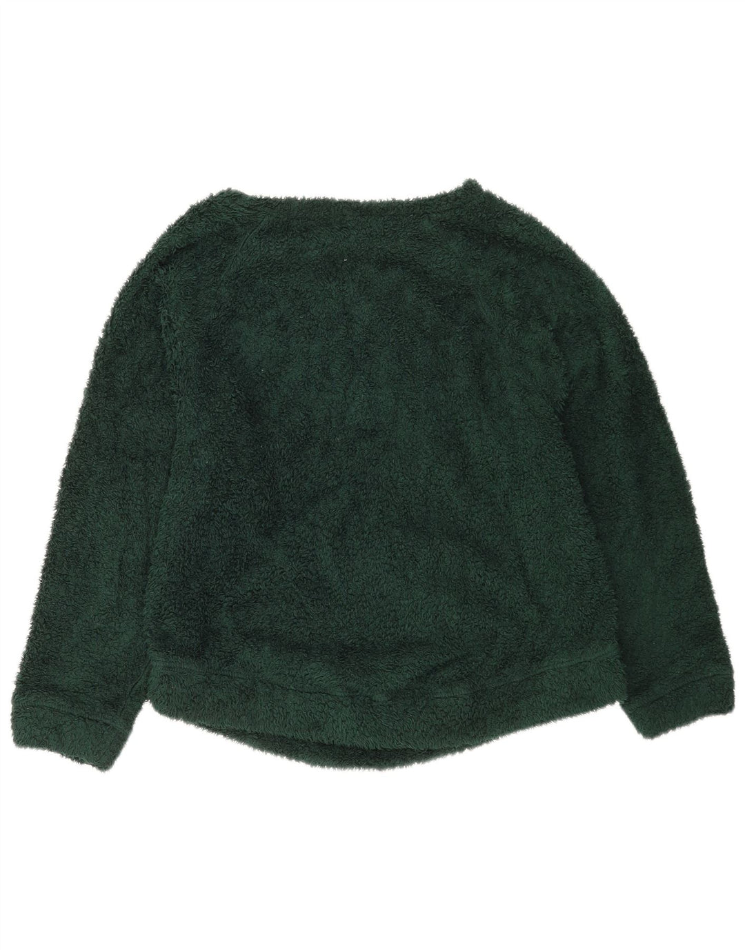 Benetton Pull Polaire Oversize Femme UK 10 Petit Vert Polyester