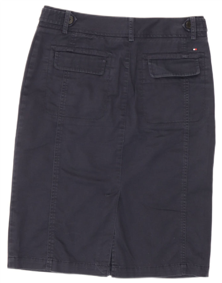 Tommy Hilfiger Jupe mi-longue pour femme US 6 Medium W30 Bleu marine