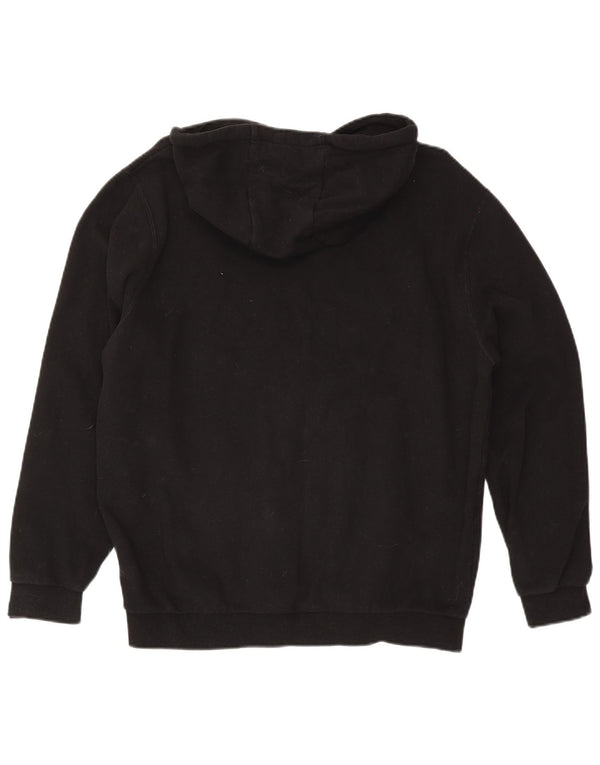 Ellesse Pull à capuche graphique pour homme Large Noir Coton
