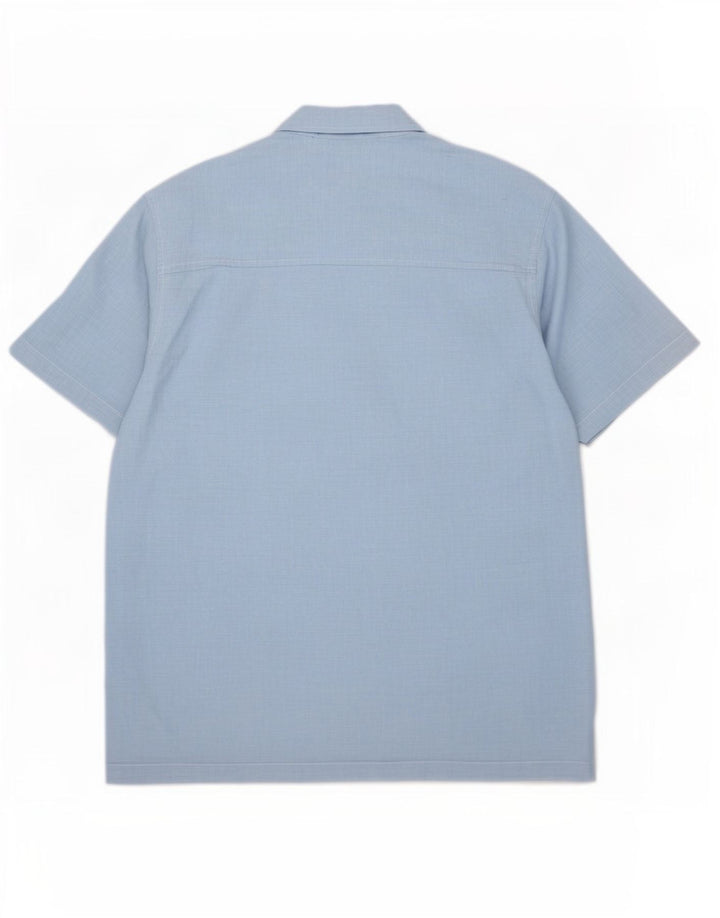 Chaps Chemise à Manches Courtes Homme XL Bleu Lin