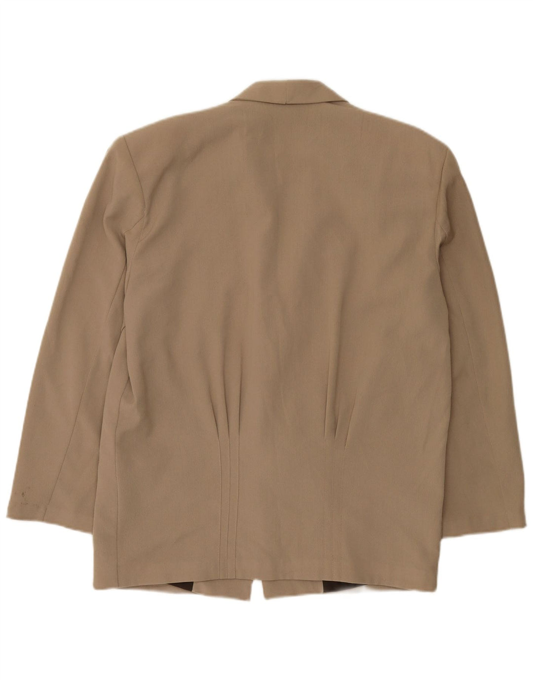 vintage Homme 1 Bouton Blazer Veste UK 38 Viscose Beige Moyen
