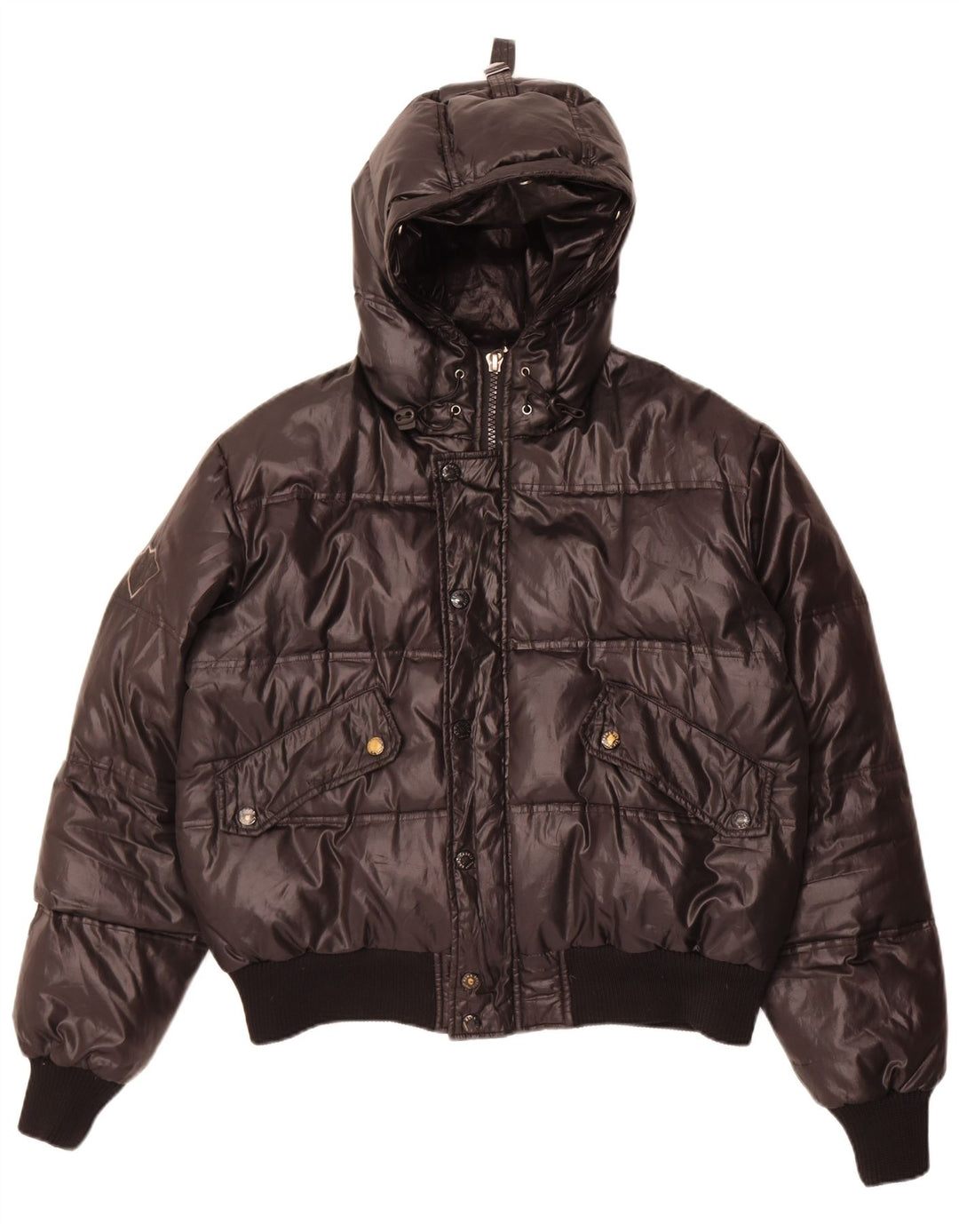 Bomb Boogie Veste matelassée à capuche pour homme UK 40 Large Noir Polyester